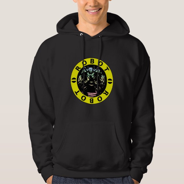 Sunset Robot Hoodie (Framsida)
