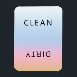 Sunset Rosa Orange Dishwasher Clean Dirty Magnet<br><div class="desc">Modern Snyggt Sunset Rosa Orange Dishwasher Clean Dirty Magnet för märkning av diskar i hemkök.</div>