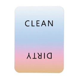 Sunset Rosa Orange Dishwasher Clean Dirty Magnet
