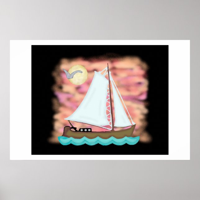 Sunset Sail Away Poster (Framsidan)