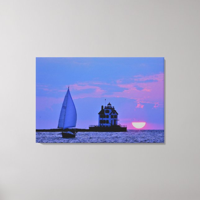 Sunset Sail Kanvastryck (Framsida)