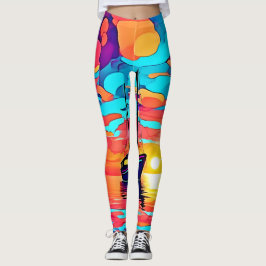 Sunset Sailboat Dreamscape Leggings
