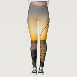 Sunset Sailboat Shipreck Bukt Breeze FL Leggings