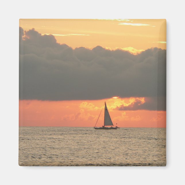 Sunset Sails Magnet (Framsidan)