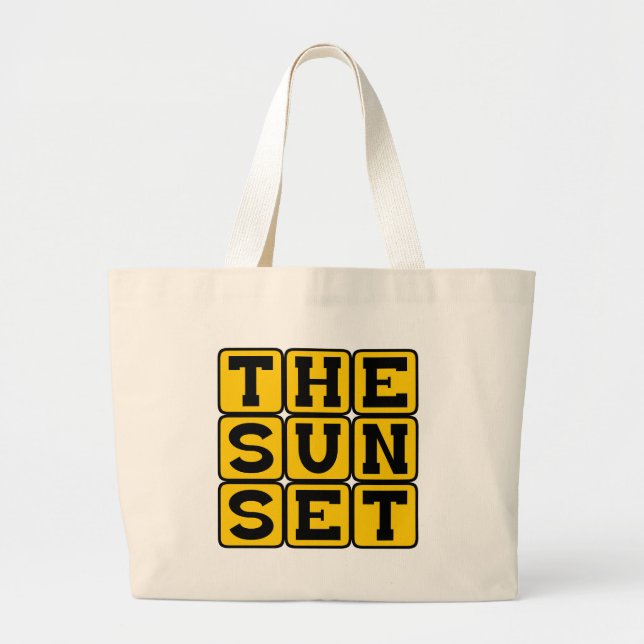 Sunset, San Francisco District Jumbo Tygkasse (Framsidan)