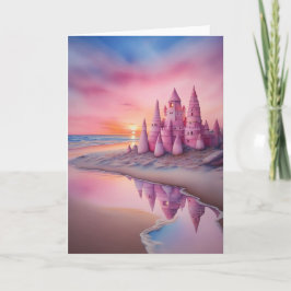 Sunset Sandcastle Dreams Kort
