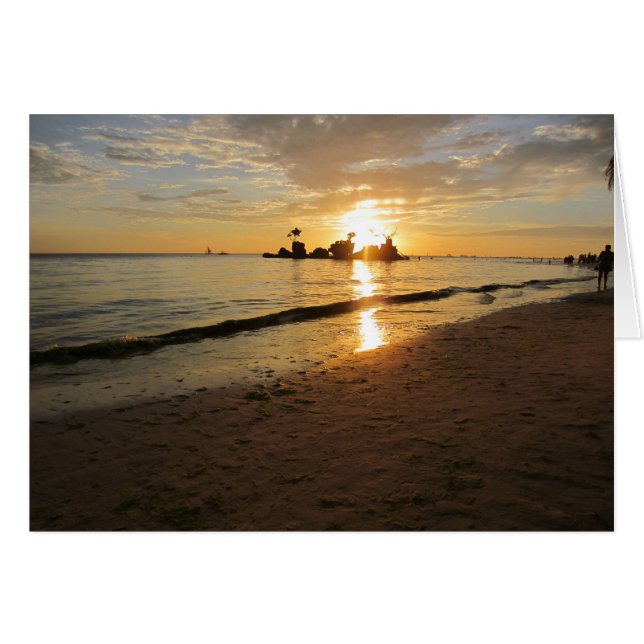 sunset sands hälsningskort (Framsidan Horizontal)