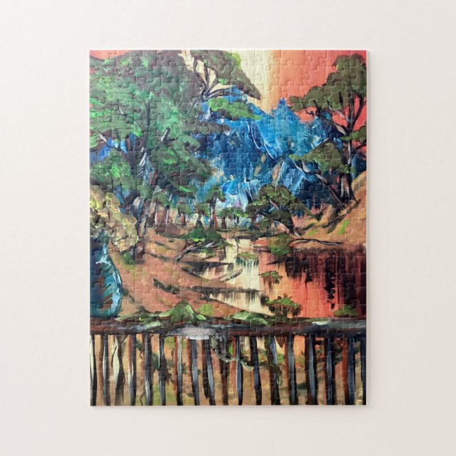 Sunset Scene Puzzle Pussel (Vertikal)