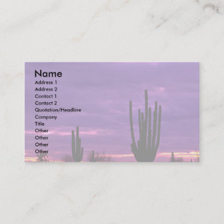 Sunset, Scottsdale, Arizona Visitkort