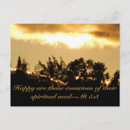 Sunset Scripture text Vykort