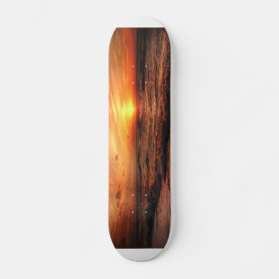 Sunset Sea Vågar Mini Skateboard Bräda 18,5 Cm