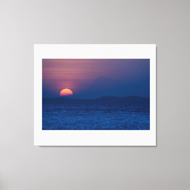 Sunset seen  canvastryck (Framsida)