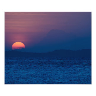 Sunset seen  fototryck