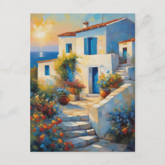 Sunset Serenity: A Mediterranean Dream Vykort