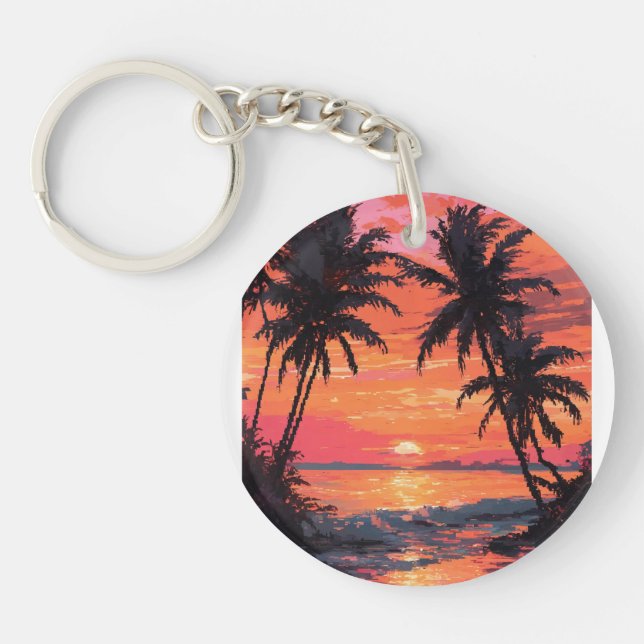 Sunset Serenity Beach Scene (Framsidan)