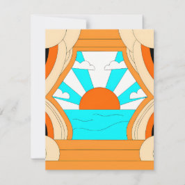 Sunset Serenity Canvas - Stunning Art Print Anteckningskort