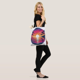 Sunset Serenity – Coastal Dreamscape Tote Tygkasse