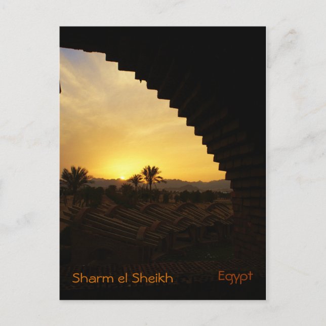 Sunset Sharm el Sheik Vykort (Framsida)