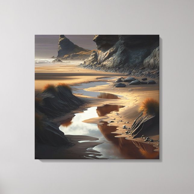 Sunset Shore Canvastryck (Framsida)