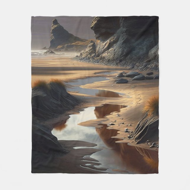 Sunset Shore Fleecefilt (Framsidan)
