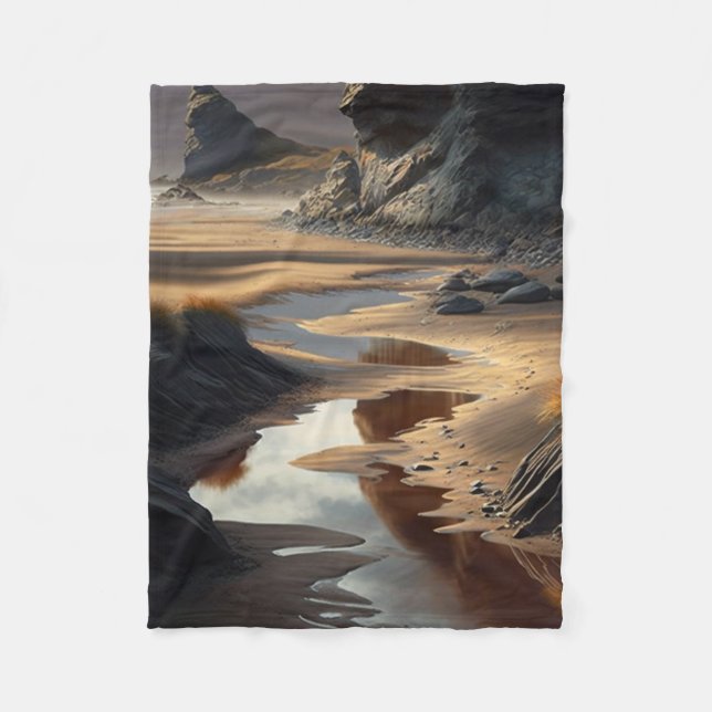 Sunset Shore Fleecefilt (Framsidan)