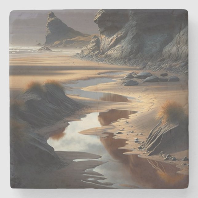 Sunset Shore Stenunderlägg (Framsidan)