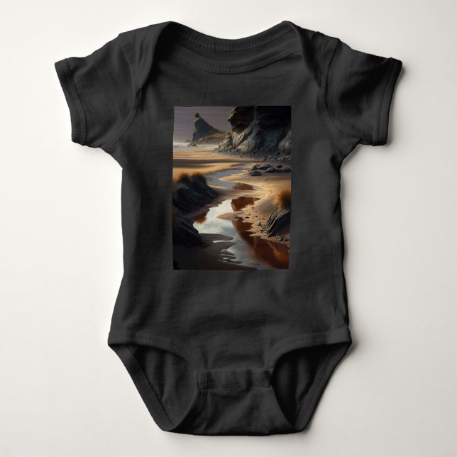 Sunset Shore T Shirt (Framsida)