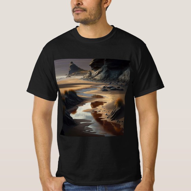 Sunset Shore T Shirt (Framsida)