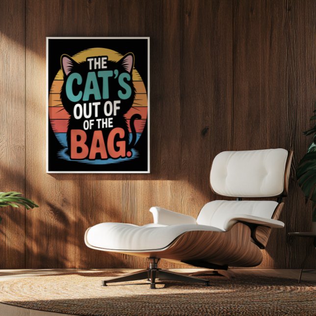 Sunset Silhouette Kattdjur Secret Poster (Skapare uppladdad)