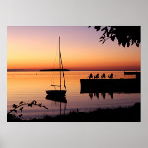 Sunset Silhouette Poster