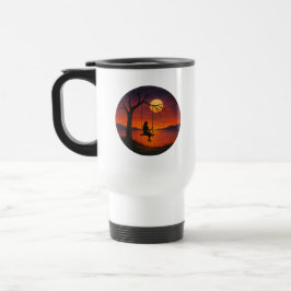 Sunset Silhouette Swing Art Travel Mug Resemugg