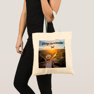 Sunset simple tote for college tygkasse