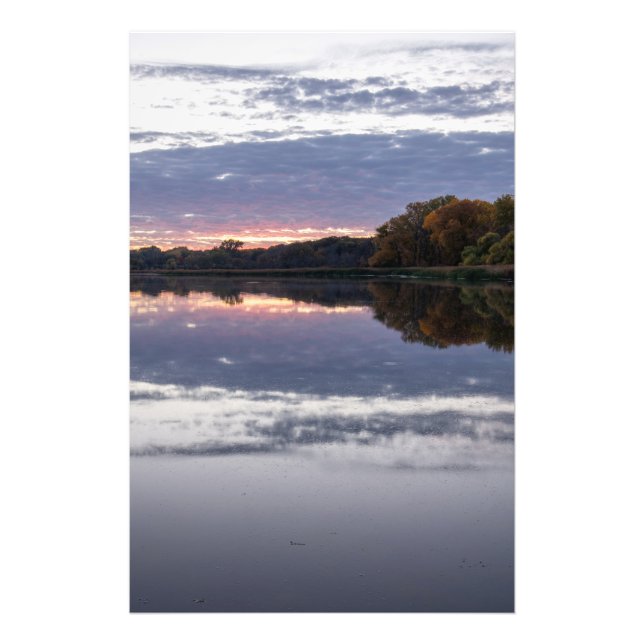 Sunset Sjö Fototryck (Framsidan)