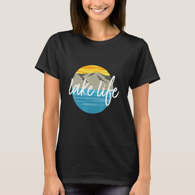 Sunset Sjö Life T Shirt (Framsida)