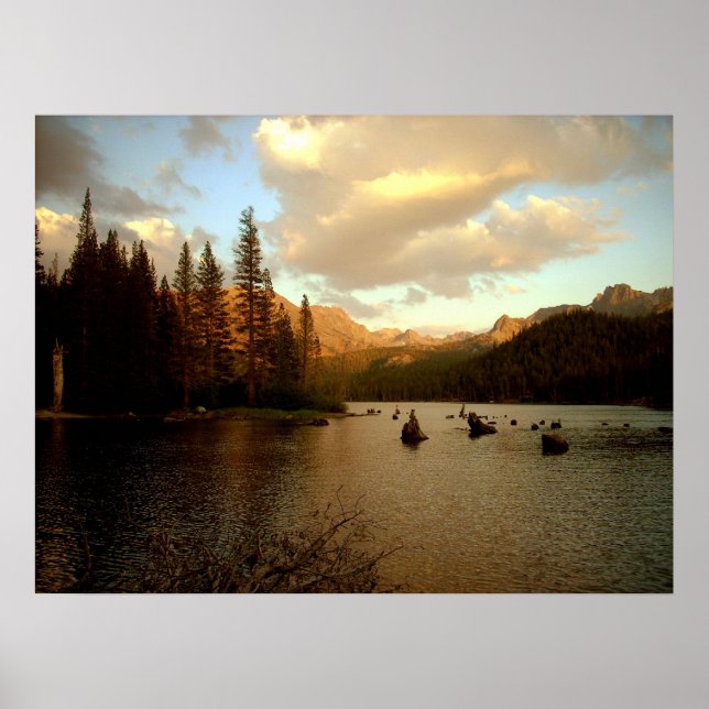 Sunset Sjö Poster (Framsidan)