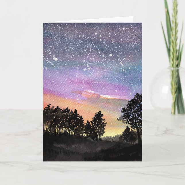 Sunset Skogen Kort (Framsida)