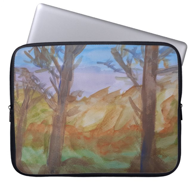 Sunset Skogen Laptop sleeve (Framsidan)