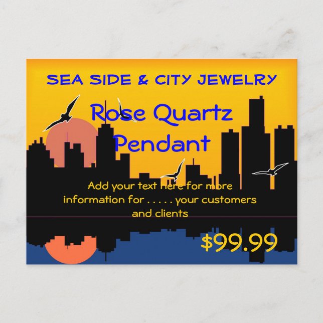 Sunset Skyline Visning Vykort (Framsida)