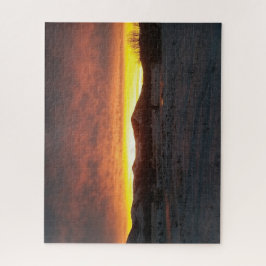 Sunset Snow Jigsaw Puzzle Pussel
