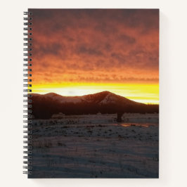 Sunset Snow Spiral Notebook