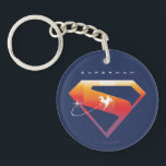 Sunset Soar Superman Shield<br><div class="desc">Lägg till en kosmisk vrid till din superhjälte stil med den strålande supermansdesignen! Den klassiska "S"-skölden glor mot en djup marin bakgrund i en varm övertoning av orange, gyllene gulter och solnedgången rosa - som fångar skönheten i Supermans makt och hopp. En silhuett av Superman strömmar över emblemet i en...</div>