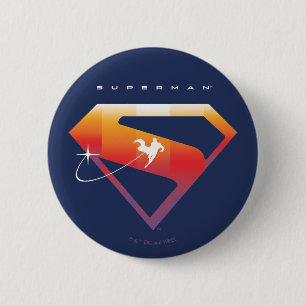 Sunset Soar Superman Shield Knapp