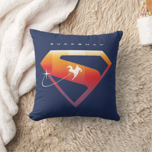 Sunset Soar Superman Shield Kudde