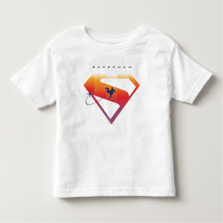 Sunset Soar Superman Shield T Shirt