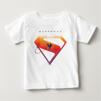 Sunset Soar Superman Shield T Shirt