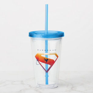 Sunset Soar Superman Shield Take Away Mugg