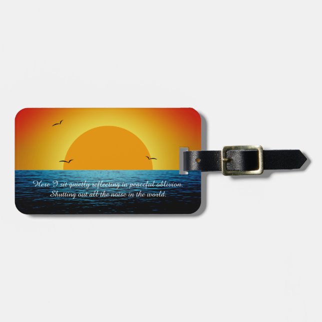 Sunset Soul Bagagebricka (Horisontell Framsida)