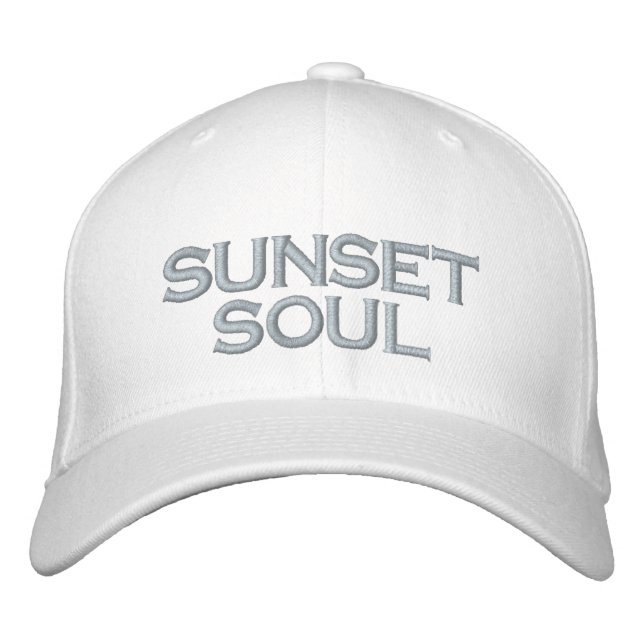 SUNSET SOUL Beach vibe Sjö Life Broderad Keps (Framsida)