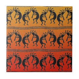 Sunset Southwest Design Kokopelli Ceramic Tile Kakelplatta