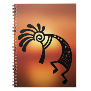 Sunset Southwest Kokopelli Notebook Anteckningsbok